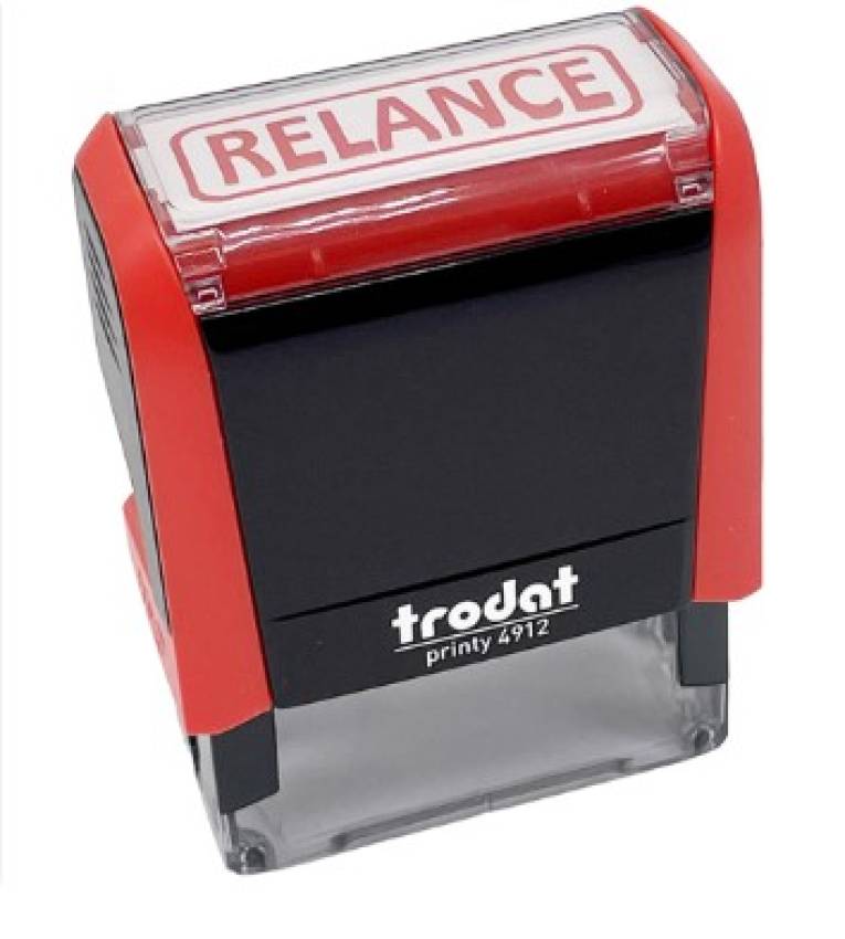 Tampon encreur  Professionnel ''RELANCE'' Trodat 4912 , Encre à Séchage Rapide ,Formule Commerciale